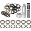 QUARKZMAN Kit di 20pz Strumento Occhielli 20mm Set Occhielli in Rame con Perforatore Fori Vuoti, Strumenti per Occhielli per Abbigliamento in Pelle Tessuto, Bronzo