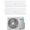 HISENSE Climatizzatore Condizionatore Hisense Dual Split Inverter serie HI-COMFORT 9+12 A++A+ R-32 Wi-Fi Integrato 9000+12000 + SMART VOICE CONTROL LINEA 2025