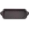 LE CREUSET Griglia Rettangolare in Ghisa 32x22 cm Nero