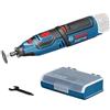 Bosch Professional 12V System Utensile Rotativo a Batteria Gro 12V-35 (Incl. Chiave, Pinza, Mola da Taglio, Box Accessori, senza Batteria e Caricabatteria, Inserto L-Boxx)