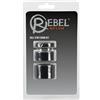 Rebel Ball - Set Anelli e Estensore per Pene e Testicoli - (nero)