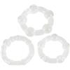You2Toys - Anello Fallico "Stay Hard!" Set Trasparente (Confezione da 3)