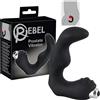 Rebel Stimolatore Prostatico Curvato Rebel con Mini-Vibratore Rimovibile (Nero)