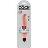 King Cock Regal Cock 7 Turgido - vibratore realistico impermeabile (18cm) - naturale