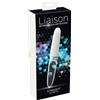 Liaison Straight - vibratore ricaricabile LED (trasparente-bianco)
