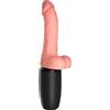 King Cock Vibratore Realistico Spingente King Cock Plus 6,5 con Testicoli e Funzione di Riscaldamento - Color Carne