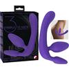 Strapless Strap-On Dildo triplo indossabile senza imbracatura (viola)
