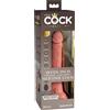 King Cock Vibratore Realistico King Cock Elite 7 con Ventosa e Telecomando (18cm) - Naturale