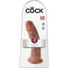 King Cock 9 - dildo realistico con base a ventosa (23 cm) - color carne scuro