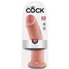 King Cock Re Cazzo King 10 - Dildo Realistico con Ventosa e Testicoli (25 cm) - Color Carne