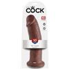 King Cock 10 - grande dildo con ventosa (25 cm) - marrone