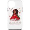 Black Girl Christmas Miracle Holiday Gif Custodia per iPhone 12 mini Ragazza nera magica pelle marrone ragazze melanina sorella di Natale