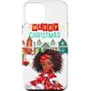 Black Girl Christmas Miracle Holiday Gif Custodia per iPhone 12 mini Ragazza nera magica pelle marrone ragazze melanina sorella di Natale