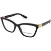 Dolce & Gabbana DG5076 501 | Occhiali da Vista Graduati | Prova Online | Plastica | Cat Eye | Nero | Adrialenti