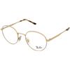 Ray-Ban RX3681V 2500 | Occhiali da Vista Graduati | Prova Online | Unisex | Metallo | Tondi | Oro | Adrialenti