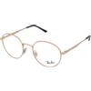 Ray-Ban RX3681V 3094 | Occhiali da Vista Graduati | Prova Online | Unisex | Metallo | Tondi | Oro rosa | Adrialenti