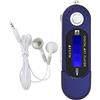 Yunxwd Lettore Mp3 Portatile con Chiavetta USB, Schermo LCD Mini USB 2.0 MP3 Player Auricolare con radio FM per la Musica Spegnimento Automatico (Blu)