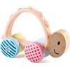 Hape Tartaruga Turbo con Ruote Luminose e Maniglia in Silicone - Giocattolo per Bambini dai 10 Mesi