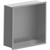 DAMAST - Nicchia incasso porta oggetti 30x30 per doccia in acciaio - 18830/18831 : Finitura - Acciaio spazzolato