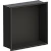 DAMAST - Nicchia incasso porta oggetti 30x30 per doccia in acciaio - 18830/18831 : Finitura - Nero opaco