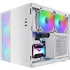 GielleService CASE MARS Gaming MC-400W Doppia fotocamera Raffreddamento triplo FRGB Finestra in vetro temperato