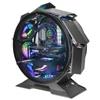 GielleService CASE MARS Gaming MCORB PC Micro-ATX con ventole da 120 mm Doppia finestra in vetro temperato
