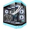 GielleService CASE MARS Gaming Premium MC-3TB Tre pannelli in vetro temperato Montaggio GPU verticale