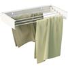 Relaxdays Stendino da Parete Pieghevole, HLP: 11,5 x 85 x 42,5 cm, Filo Asciugatura 4,15 m, Stendibiancheria, Bianco