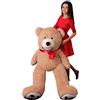 MAKOSAS Peluche Giganti - Orso Peluche Gigante 160 cm - Orsacchiotto gigante - Orsetto di Peluche - Idee Regalo Anniversario, Compleanno, Sorprese Romantiche - Regali Bambini, Ragazza, Fidanzata - Marrone