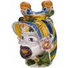 CERAMICHE CALTAGIRONE Testa Ceramica Uomo con Elmo h.25