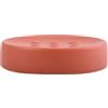 Spirella Portasapone Decorativo Effetto Pietra per Bagno - Dimensioni: 11 x 11 x 3 cm - Rosso Opaco