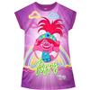 Trolls Camicia da Notte delle Ragazze Poppy Viola 9-10 Anni
