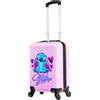 Disney Stitch Valigia Rigida 49.5 Centimetri 28 Litri con 4 Ruote - Regalo per Bambini (S (H49.5cm x W32cm - 28L), Rosa)