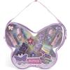 MARTINELIA Shimmer Wings Butterfly Bag - Set da trucco per bambini in borsa a farfalla con smalto glitterato, lucidalabbra, accessori per capelli e elastici per capelli colorati, Martinelia,Eta 3+