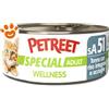 Petreet Cat Adult Wellness Tonno con Riso Integrale e Acciughine - Lattina Da 70 Gr