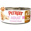 Petreet Cat Adult Tonno Rosa e Calamari - Lattina Da 70 Gr