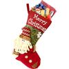 Wenearn 47CM Calze Natalizie Grandi,Calze Natalizie da Appendere Personalizzate,Pupazzo Babbo Natale,Sacchetti Regalo Natale per la Festa di Natale,Decorazioni di Famiglia,Decorazioni Camino Natale