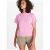 Marmot Donna Wm's Windridge SS, Maglia funzionale traspirante, maglia sportiva a manica corta, maglia fitness ad asciugatura rapida, Wild Orchid, XS