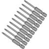 CoCud Croce Croce Avvitatore Punte, PH0 50mm Lungo 1/4 Esagonale Gambo, S2 magnetici Croce Trapano Punta Potenza Impatto Guida), 10-Pezzi