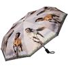 VON LILIENFELD® Ombrello Pieghevole Tascabile Apertura e Chiusura Automatica Portatile Antivento Leggero Stabile Colorato Cavalli selvatici