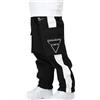 HOUZONIY Pantaloni Sci da Donna, Pantaloni Sci Uomo Invernali Impermeabili Pantaloni Snowboard Neve Uomo, per attività all'aperto, Campeggio, Escursionismo, Sci(Nero XL)