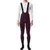 INBIKE Salopette Ciclismo Uomo Invernale Pantaloni Bici da Strada con Fondello Pantaloni Ciclismo con Bretelle Salopette Bici Termico Antivento in Pile con Tasche Antishock Riflettente Viola
