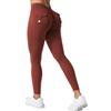 ZAAYO Leggings Sportivi da Donna con Tasche, Scrunch Butt, V-Back, High Waist, Booty Lifting, Po Push Up, Yoga, Gym, Pantaloni Sportivi, blu/grigio, L