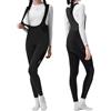 INBIKE Salopette Ciclismo Donna Invernale Pantaloni Bici da Strada con Fondello Pantaloni Ciclismo con Bretelle Antivento in Pile Salopette Bici Termico con Tasche Salopette MTB Antishock Riflettente