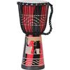 Ciffre Tamburo Djembe Bongo da 20 cm per bambini piccoli fatto a mano con un elefante dipinto (bambini piccoli 2-3 anni)