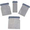 AERZETIX - Set/Kit di 4 spatole/coltelli in metallo per mastice - Larghezza 43/71/88/105mm - Spatole giapponesi - Attrezzi flessibili per carrozzeria - Lisciatura/Inserimento/Carrozzeria - C46020