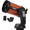 Celestron 11069 NexStar 8SE Telescopio Schmidt-Cassegrain computerizzato con montatura completamente automatica, tecnologia SkyAlign e rivestimento XLT, nero/arancio