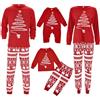 NaLatia Pigiama Natale Famiglia Set,Pigiami Natalizi Coordinati Famiglia Set,Girocollo Comodo Due Pezzi Sleepwear Natalizio,Abiti Natalizi Donna2