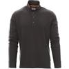 PAYPER Florence Polo da Uomo a Manica Lunga in Cotone Piquet, Colore: Antracite, Taglia: 3XL