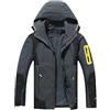 MJGkhiy Giubbotto Invernale Uomo Antivento Giacca a Vento Vintage Militare Jacket Con Cappuccio Leggera Trekking Giacche Da Lavoro Antipioggia Giubbotto Con Zip Sportivo Giubbino Autunno Softshell